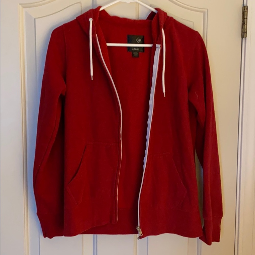 Red Zip Hoodie